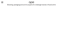 Tablet Screenshot of apecreative.com